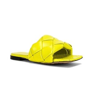 SOLD- Bottega Veneta Lido Flat Sandals - KIWI color